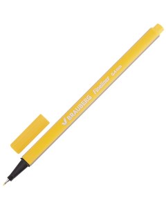 Ручка капиллярная линер Aero желтая 142248 12 шт Brauberg