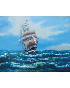 Картина по номерам ярких идей Корабль с белыми парусами MG2410 Цветной мир