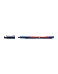 Ручка капиллярная 1800 для черчения круглый наконечник 0 1 мм Синий Edding