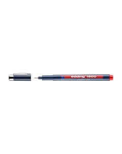 Ручка капиллярная 1800 для черчения круглый наконечник 0 5 мм Красный Edding