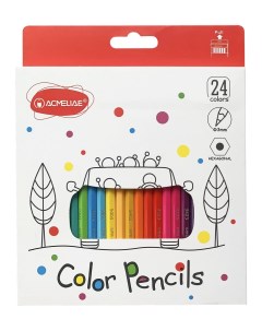 Цветные карандаши для рисования Color Pencils 9403 24 24 цвета Acmeliae