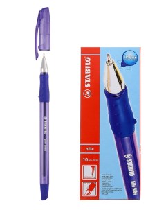Ручка шариковая 0 38мм Bille 508 синяя 10шт Stabilo