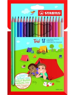 Цветные карандаши Trio 18 цветов Stabilo