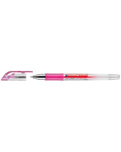Ручка гелевая 2185 резиновая зона захвата роликовый наконечник 0 7 мм Розовый Edding