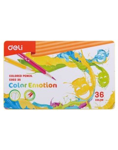 Карандаши цветные Color Emotion 36 цвета Deli