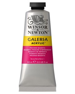 Краска акриловая Galeria 60 мл обработанный красный анилин Winsor & newton