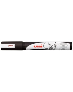 Маркер меловой Uni Chalk 5M 1 8 2 5мм овальный черный 1 шта черный Uni mitsubishi pencil