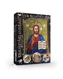Алмазная мозаика на подрамнике Diamond Mosaic Иисус Христос набор 5 малый Danko toys