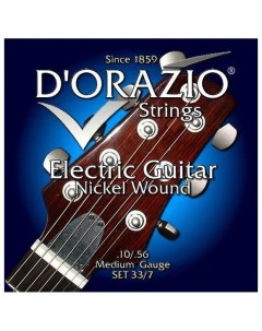 Dorazio 33 7 Nickel wound Струны для электрогитар D orazio