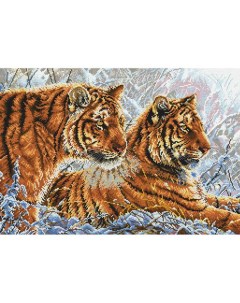 Набор для вышивания Амурские тигры Белоснежка