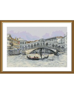 РЕ3524 Набор для вышивания Венецианский канал 28 43 см Нова слобода