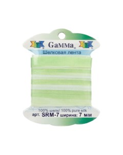 Тесьма декоративная Gamma шелковая цвет M032 арт SRM 7