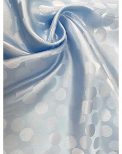Ткань Подкладка Жаккард Горох П05 701 отрез 100 145см голубой Ткани, что надо!