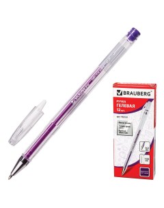 Ручка гелевая Jet 142161 фиолетовая 0 5 мм 1 шт Brauberg