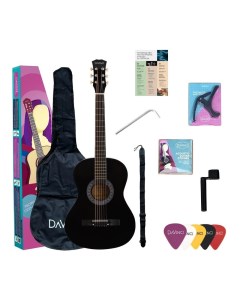 Акустическая гитара в наборе DF 50A BK PACK для начинающего гитариста Davinci
