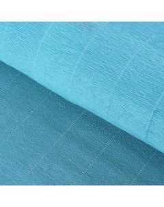 Бумага для упаковок и поделок гофрированная лазурь голубая однотон Cartotecnica rossi