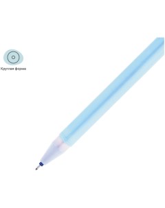 Ручка гелевая стираемая Lama синяя 0 5мм корпус ассорти с топпером Meshu
