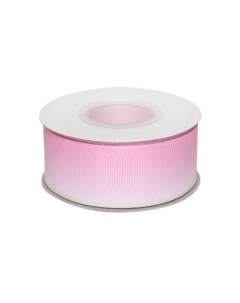 Лента декоративная репсовая уп 10ярд шир 25 мм Градиент А3 005 розовый Дамское счастье