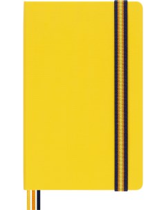 Блокнот K WAY Limited Edition 13х21 см текстиль 240 стр в линейку желтый Moleskine