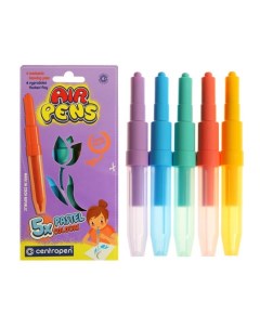 Фломастеры блопены 5 цветов 1500 05 AirPens Pastel Colours Centropen