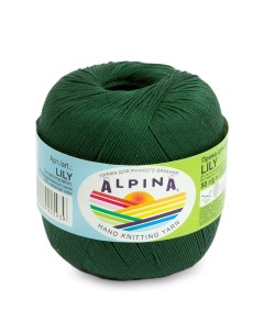 Пряжа Lily 138 зеленый Alpina