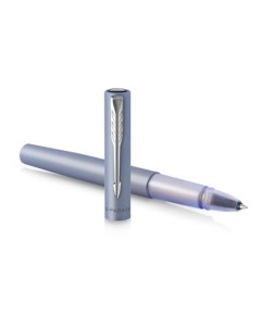 Ручка роллер Vector XL 2159775 серебристый синий F черные подар кор Parker