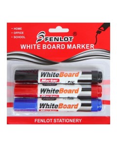 Набор маркеров для доски 3 цвета 3 мм блистер Nobrand