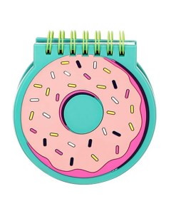 Блокнот Donut А7 бирюзово розовый 30 листов Fun