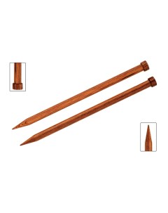 Спицы для вязания прямые деревянные Ginger 5 5мм 25см арт 31148 Knit pro
