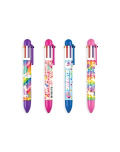 OOLY Ручка шариковая автоматическая с 6 цветами Единороги в ассортименте 132 082 Nobrand