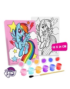 Картина по номерам Радуга Дэш My Little Pony 21 х 15 см Hasbro