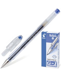 Ручка гелевая G 1 СИНЯЯ корпус прозрачный узел 0 5 мм линия письма 0 3 мм B Pilot