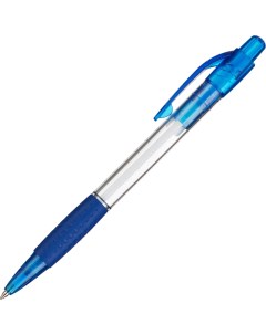 Ручка шариковая Happy прозрачн корп синяя масляные чернила 10шт Attache