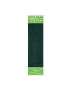 Лён Декоративная ткань зеленый 48х48 см Hobby time