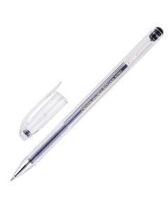 Ручка гелевая неавтоматическая Hi Jell черная 0 5мм HJR 500B 5шт Crown