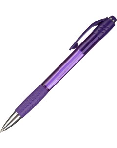 Ручка шариковая Happy фиолетовый корпус синяя масляные чернила 10шт Attache