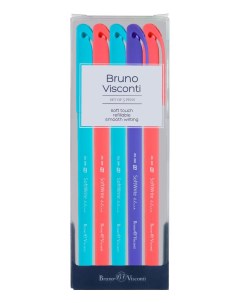 Набор ручек гелевых SoftWrite Joy 20 0094 5 синие 0 5 мм 5 шт Bruno visconti