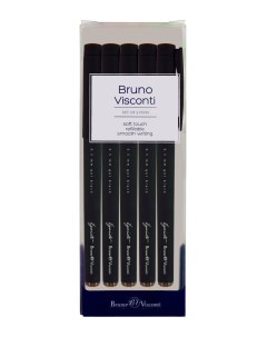 Набор ручек гелевых Egoiste Black 20 0133 5 черные 0 5 мм 5 шт Bruno visconti