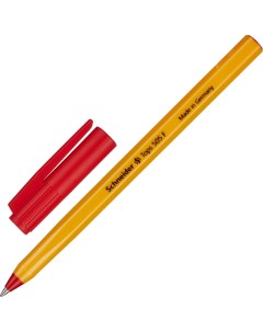 Ручка шариковая Tops 505 F однораз красный ст 0 4мм Германия Schneider