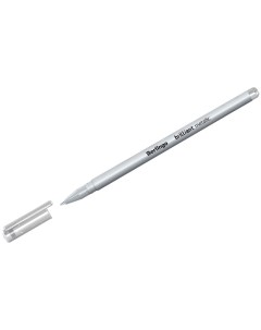 Ручка гелевая Brilliant Metallic серебро металлик 0 8мм 12шт Berlingo