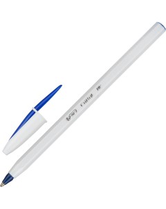 Ручка шариковая Cristal синий корп белый 0 32 мм 949879 6шт Bic