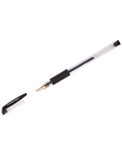 Ручка гелевая черная 0 5мм грип Officespace