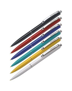 Ручка шариковая автоматическая K15 синяя 1 0мм корпус ассорти ш к 50шт Schneider
