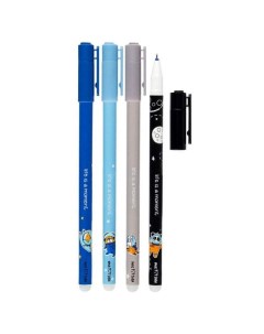 Ручка гелевая неавтоматическая Space Adventure син 0 5мм асс MS_65978 3шт Meshu