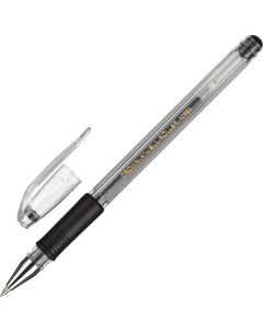 Ручка гелевая HJR 500R 0 5мм рез манж черный Crown