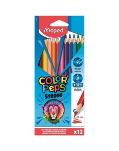 Карандаши цветные COLOR PEPS STRONG 12 цветов пластиковые 862712 2шт Maped