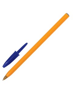 Ручка шариковая Orange СИНЯЯ корпус оранжевый узел 0 8 мм линия письма 0 3 мм 8 Bic