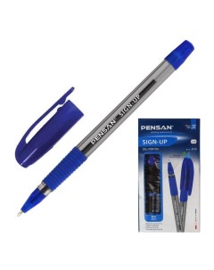 Ручка шариковая масляная Sign Up чернила синие узел 1 мм линия письма 0 8 мм резиновый Nobrand