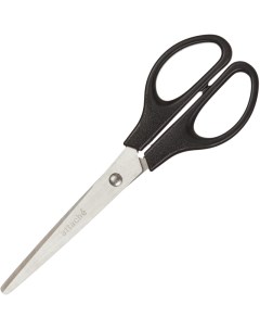 Ножницы 180 мм с пластик эллиптическими ручками цвет черный 2шт Attache