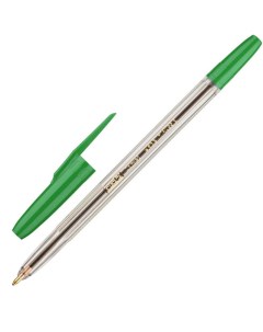 Ручка шариковая Corvet зеленая 0 7мм 20шт Attache
